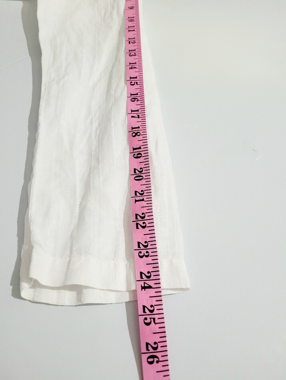 L.L.Bean Women's 100% Linen Popover Tunic White Long Sleeve Size Large Classic - Picture 10 of 10